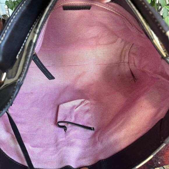 Dooney & Bourke Giraffe Print Serengeti Leather Hobo Bag Matching Wallet(s) Lg - Picture 3 of 12